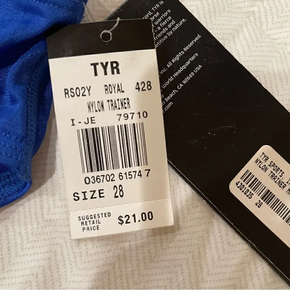 TYR Sport Male YTH Nylon Trainer-A Swim Suit new with tags